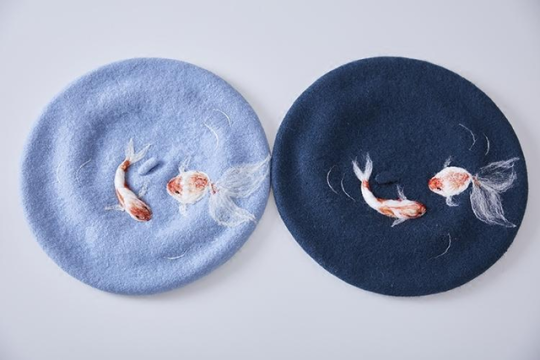 Berets with goldfish - , Fashion