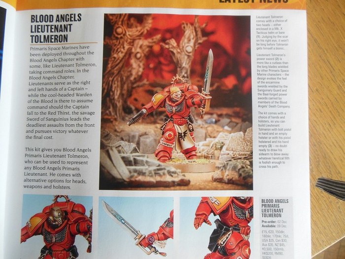 Fresh plums from the December White Dwarf with new Lieutenants + new upgrade packs and boxes - Warhammer 40k, White dwarf, Dark Angels, Blood angels, Wh miniatures, Wh News, Longpost