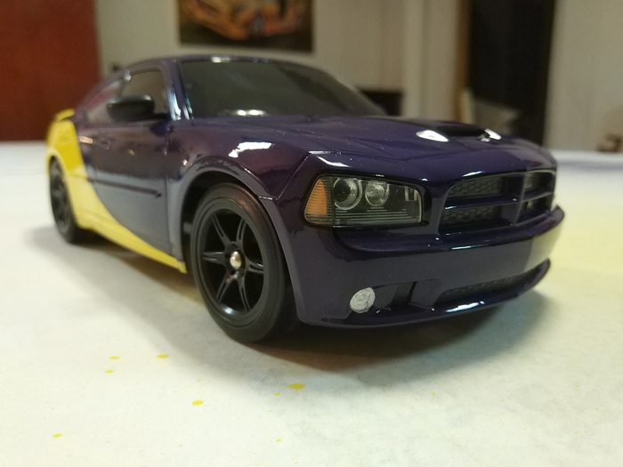 Updated Dodge - My, Auto, Art, Art, Longpost, Car, Handmade, Creative