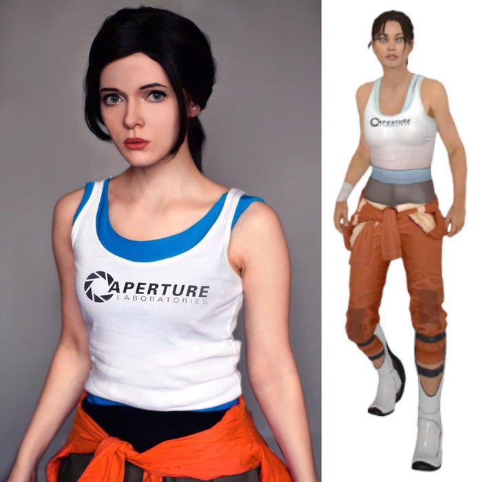 Chell - by - Irina Sabetskaya - Косплей, Portal, Девушки, Irina Sabetskaya