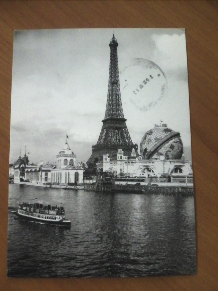 Greetings from the Russian Post - Postcard, Post office, Paris, Hello reading tags