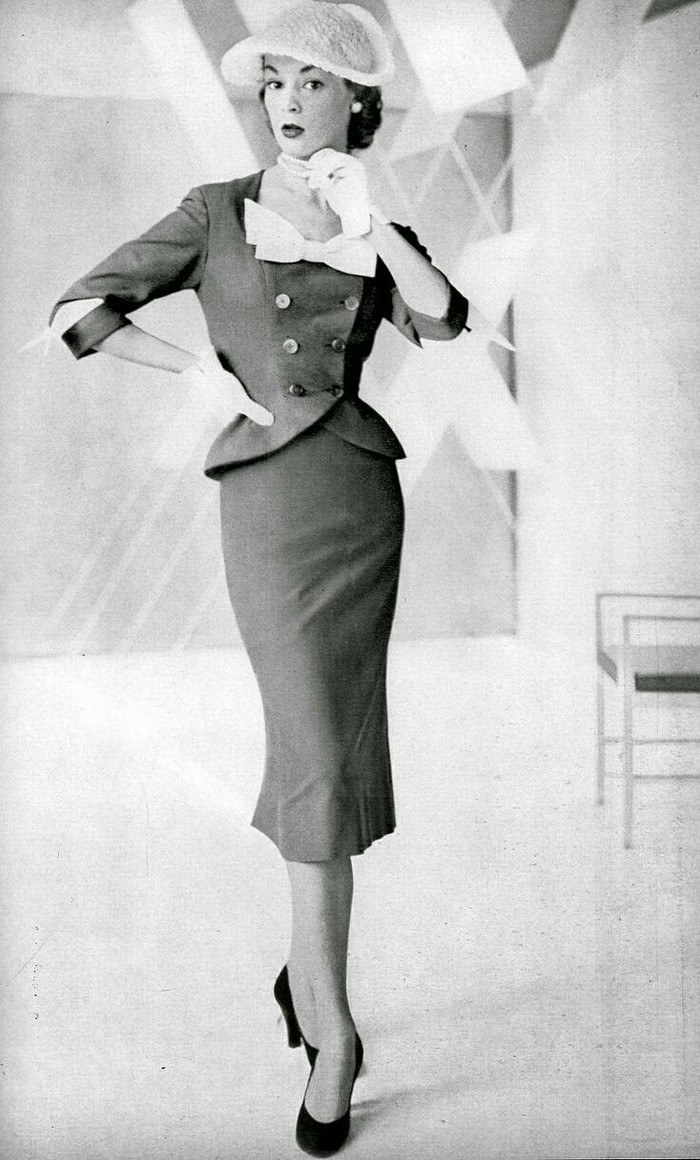 Fashion of the 50s. - Fashion, Fashion history, A selection, Femininity, beauty, Story, Cloth, Longpost