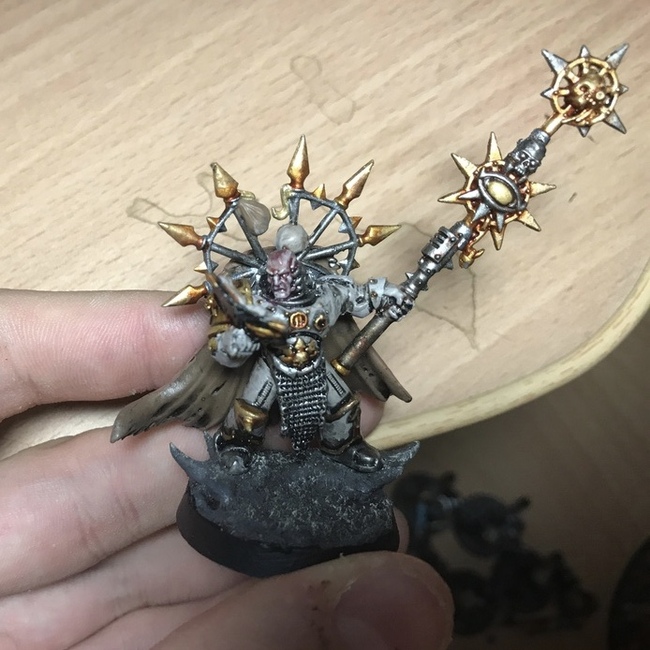 Painted dark apostle, how do you like it? - My, Warhammer 40k, Warhammer