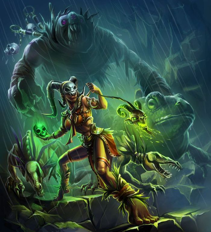 Witch doctor - Diablo, Game art, Blizzard