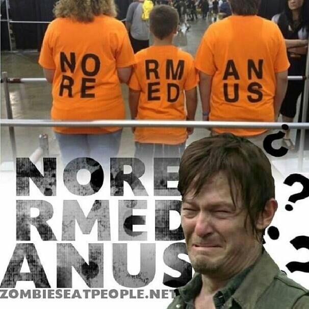 Nore Rmed Anus - Моё, Ходячие мертвецы, Норман Ридус, The Walking Dead