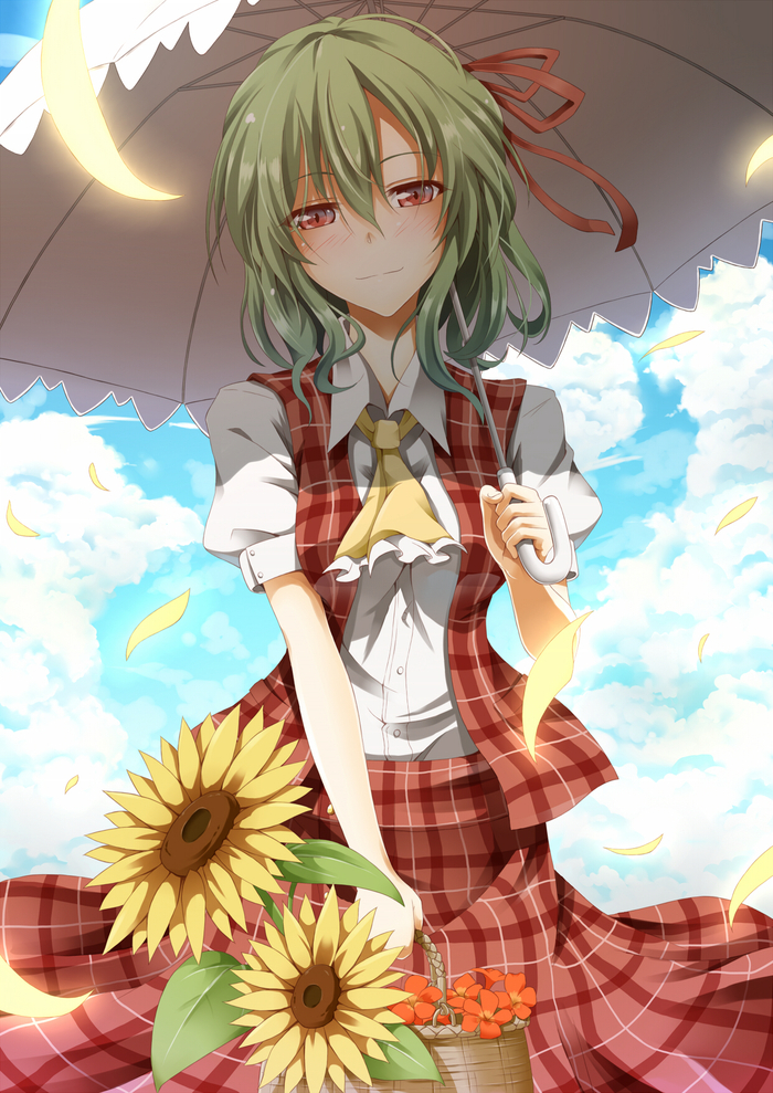 Kazami Yuuka , Anime Art, Touhou, Kazami Yuuka, Flask