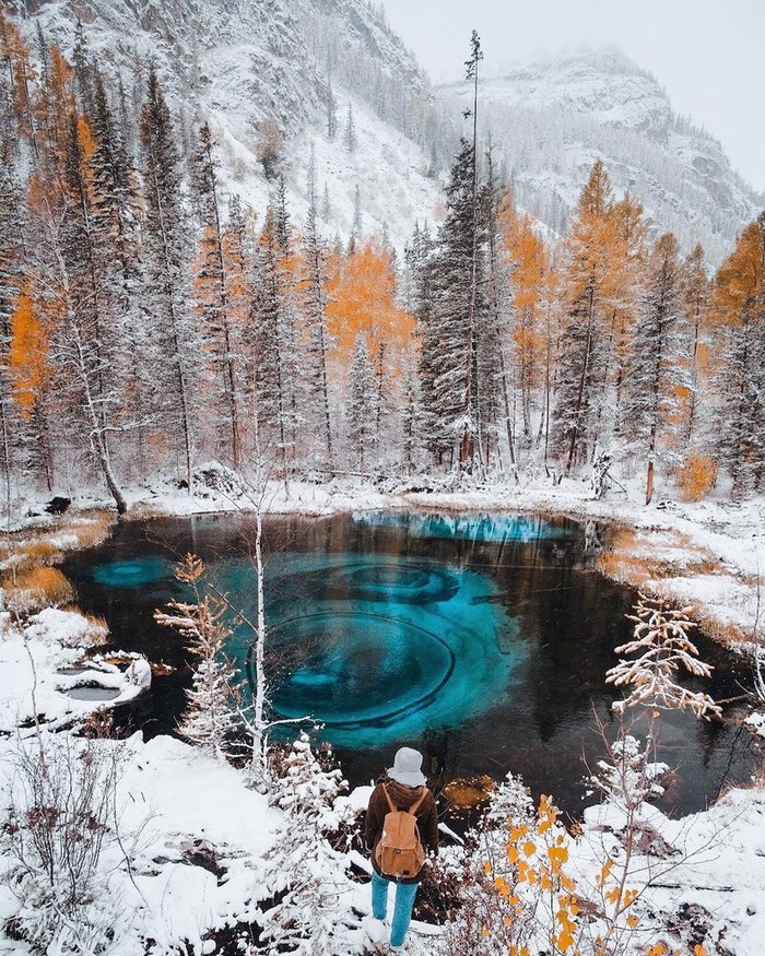 Geyser Lake! Republic of Altai, Ulagansky district, Aktash village. - Altai, Mountain Altai, Geyser Lake, Aktash, Nature, Altai Republic