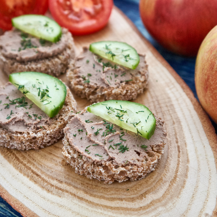 Chicken liver pate with apple. - My, Recipe, Pate, , , , Longpost