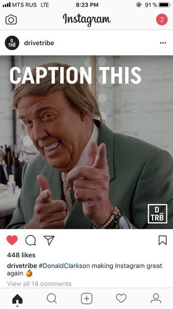 Donald Clarkson will make Instagram great again) - , The grand tour, Jeremy Clarkson