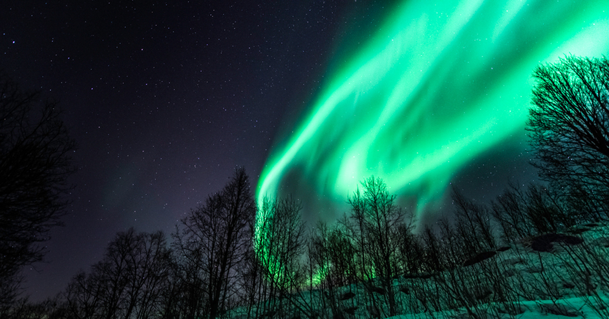 Северное сияние в якутии фото