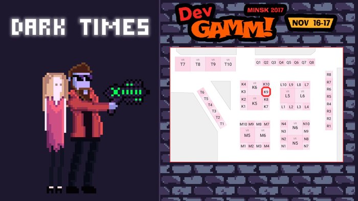 Dark Times -   .   DevGAMM Minsk 2017 , Gamedev, , Pixel Art, Devgamm, 
