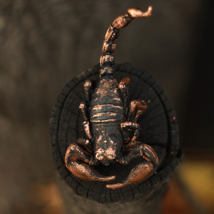 Decoration for the brave. - My, Handmade, Electroplating, Scorpion, Brooch