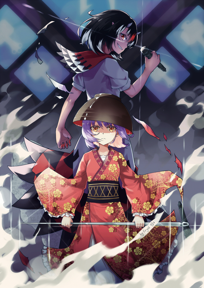 Seija & Shinmyoumaru - Anime, Anime art, Touhou, Kijin Seija, Sukuna Shinmyoumaru