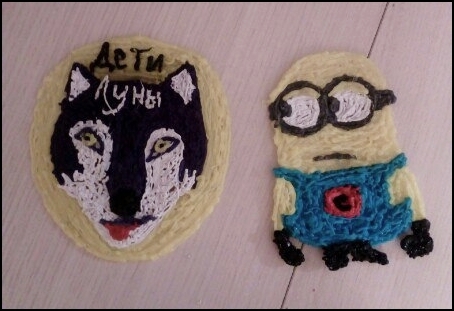 Work with a 3D pen - My, Handmade, 3D pen, Minions