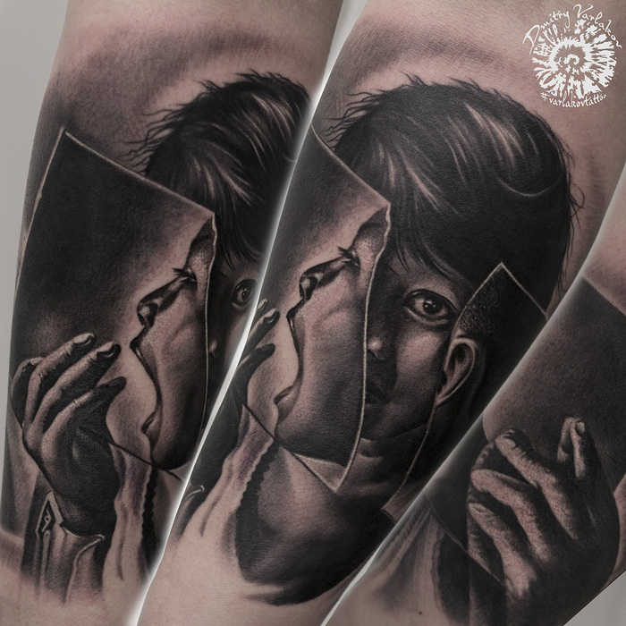 Two days in a row and two sessions. - My, Tattoo Lovers League, Tattoo artist, Realism, Portrait, Tattoo, Bodypainting, Tattoo, , Video