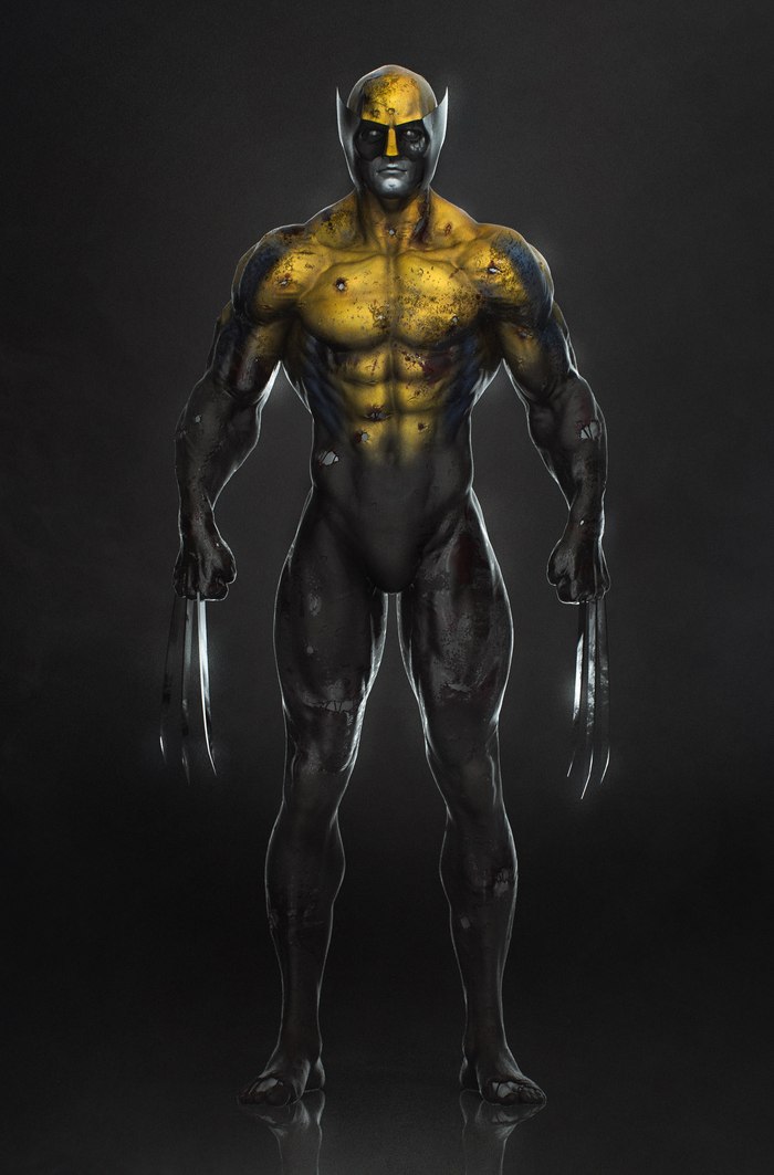 Wolverine - My, Wolverine X-Men, 3D, Zbrush, Keyshot, Wolverine (X-Men)