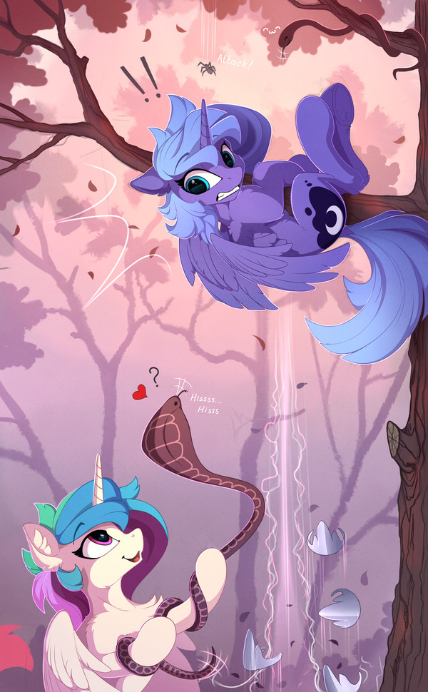 princess celestia and luna filly