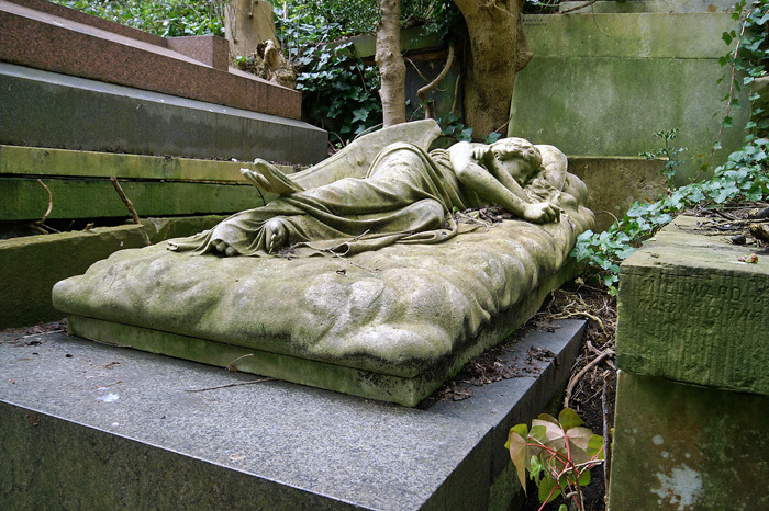 Highgate Cemetery - Хайгейтское кладбище, Лондон, Великобритания, Картинка с текстом, Длиннопост