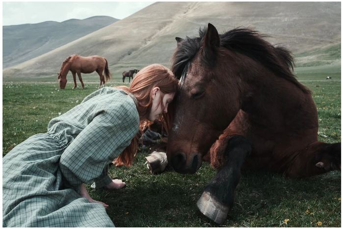friendship - The photo, Horses, Animals, friendship, Girls, Redheads