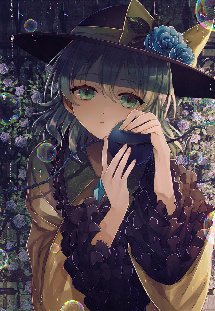 Komeiji koishi - Anime, Anime art, Touhou, Komeiji koishi, Abandon ranka