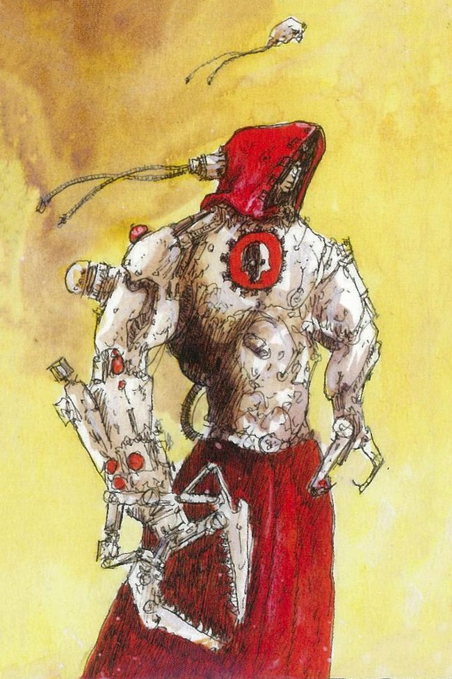 John's work Are there colors other than red and yellow!? - Warhammer 40k, Old warhammer, Adeptus Mechanicus, , Wh Art, Longpost, John Blanche