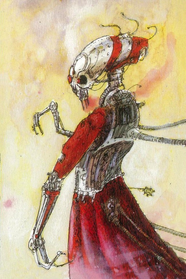 John's work Are there colors other than red and yellow!? - Warhammer 40k, Old warhammer, Adeptus Mechanicus, , Wh Art, Longpost, John Blanche