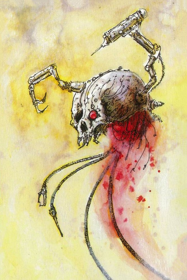 John's work Are there colors other than red and yellow!? - Warhammer 40k, Old warhammer, Adeptus Mechanicus, , Wh Art, Longpost, John Blanche