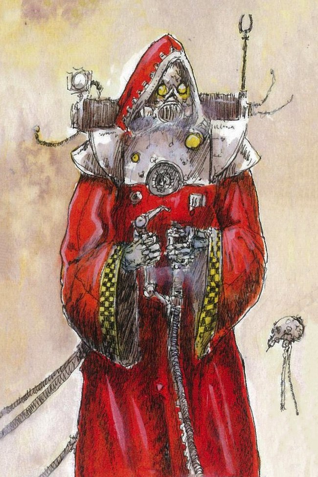 John's work Are there colors other than red and yellow!? - Warhammer 40k, Old warhammer, Adeptus Mechanicus, , Wh Art, Longpost, John Blanche