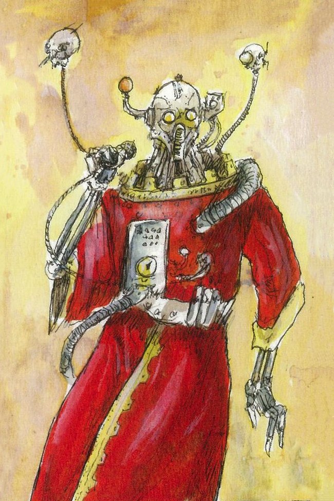 John's work Are there colors other than red and yellow!? - Warhammer 40k, Old warhammer, Adeptus Mechanicus, , Wh Art, Longpost, John Blanche