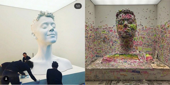 And who did it? - Bust, Installation, Katy Perry, Mat, I'm an artist - that's how I see it, Dvach