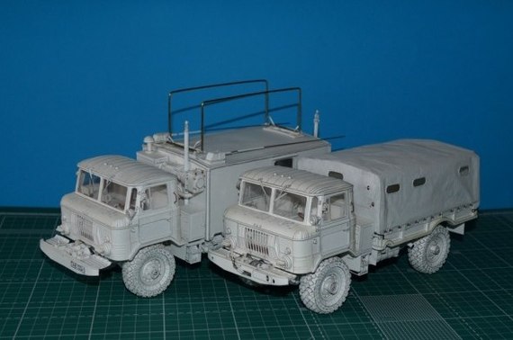 Highly detailed Gaz-66 paper models - Car modeling, Gaz-66, Paper products, Hobby, Longpost