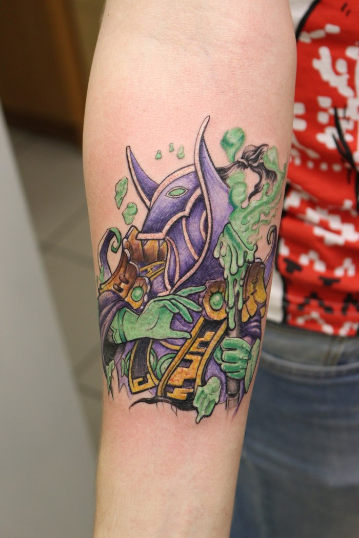 First tattoo) - Dota 2, Tattoo, My, Mat, Pain