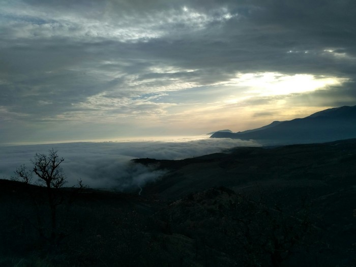 Туман в Алуште. - Крым, Туман, Поход, Природа, Красота, Фотография, Моё