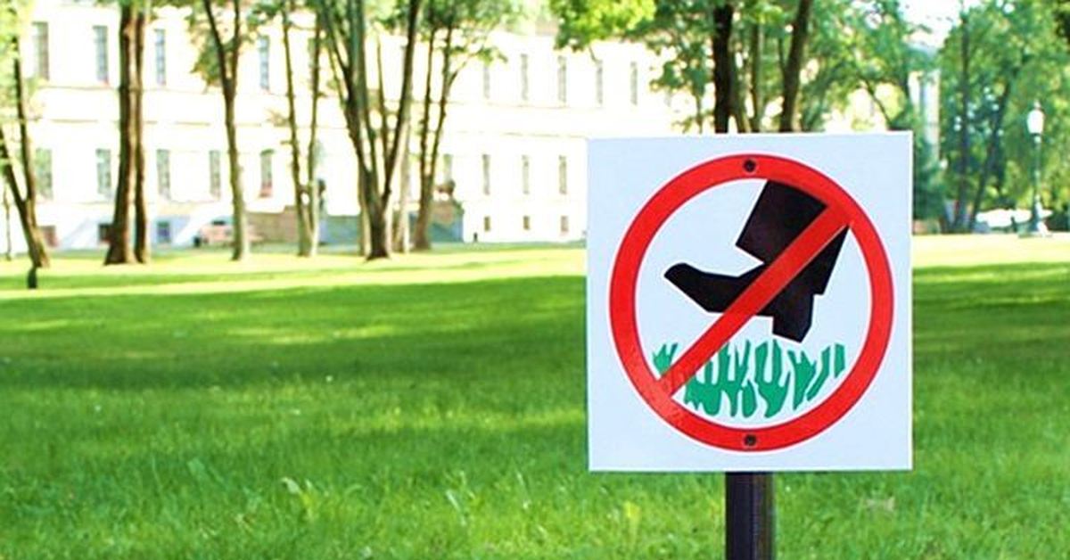 Какие знаки можно увидеть в лесу. Знаки в парке. Табличка на газоне. Запрещающие знаки в парке. Запрещающие таблички в парках.