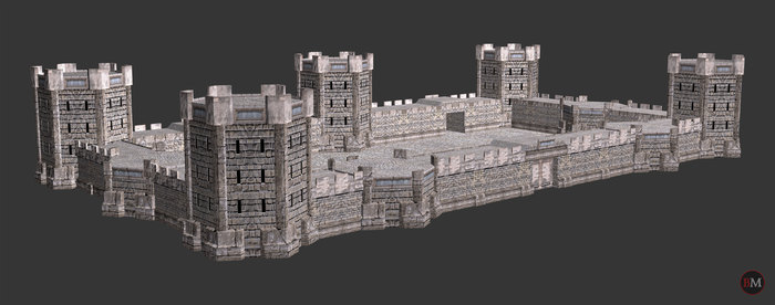 Dwarf castle renderings - TLHotTA 1.2 - My, , Bfme modding, Lock, Fashion, Стратегия, Lord of the Rings, Gnomes, Development of, Longpost