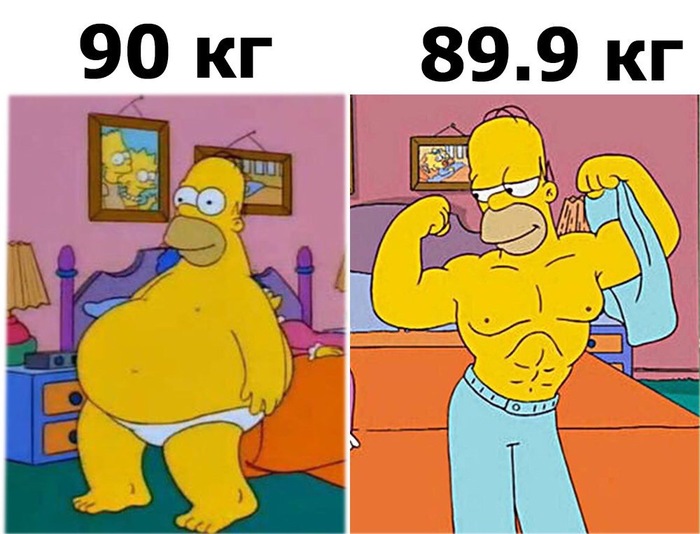 When I lost some weight - The Simpsons, Cartoons, Fat, Humor, , Excess weight, Homer Simpson, Slimming, , Appearance