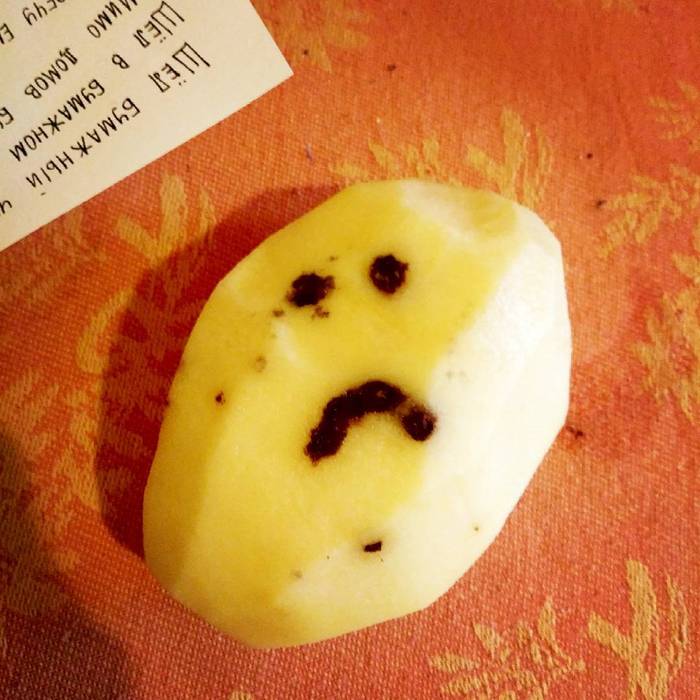 My potato is sad - My, Potato, Sadness