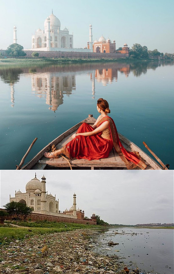 Expectations / Reality - My, Expectation and reality, Taj Mahal, India, Tourism, Travels