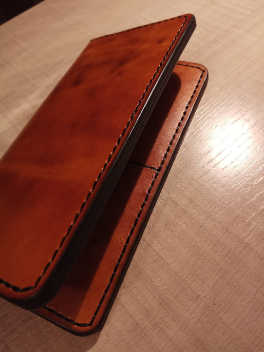 New leather works - My, Leather, Handmade, With your own hands, Wallet, Purse, Leather craft, Longpost