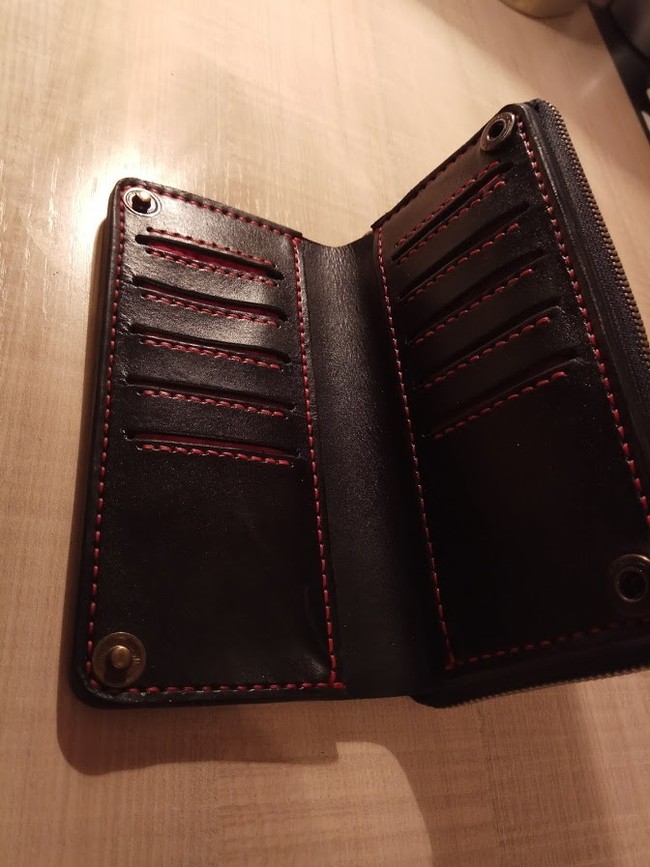 New leather works - My, Leather, Handmade, With your own hands, Wallet, Purse, Leather craft, Longpost