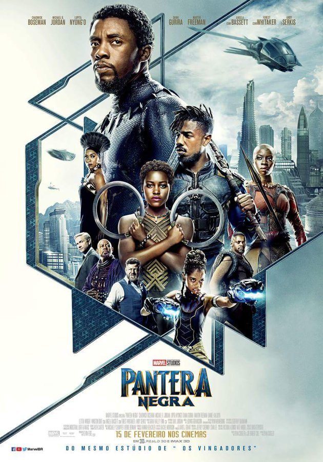African American panther or whatever it is right - Poster, Black Panther, Marvel, Brazil, Comic-con, Portuguese