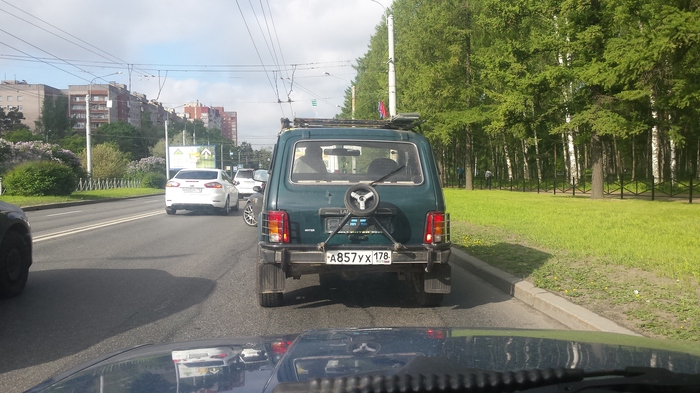 Spare wheel - My, Niva, Spare wheel, Saint Petersburg, 