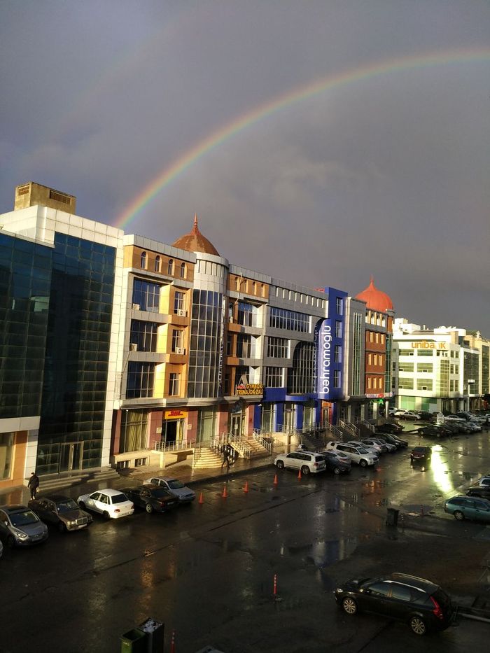 Rainbow :) - Baku, Rainbow, My, Xiaomi, Rain