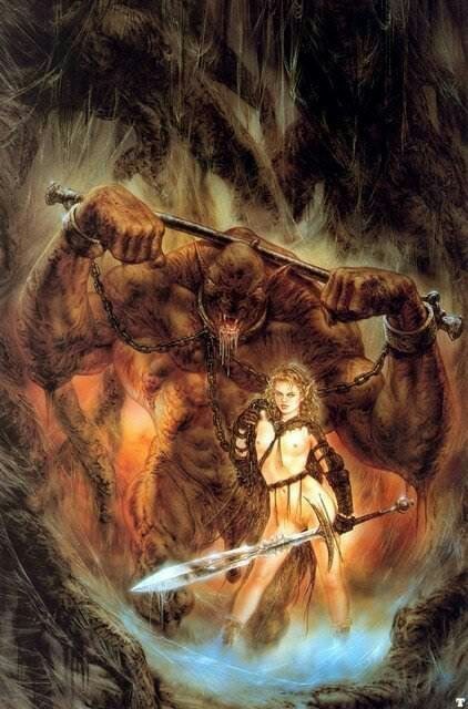 Luis Royo - NSFW, Luis royo, Fantasy, Illustrations, Oil painting, Girls, Longpost