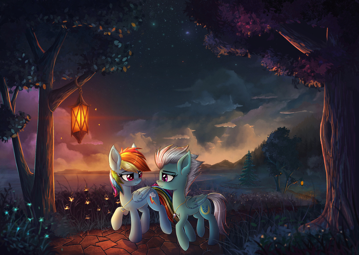 Rainbow and Fleetfoot - My Little Pony, PonyArt, Rainbow Dash, Fleetfoot, Atlas-66