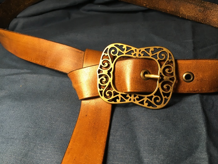 Another piece of leather - My, Leather, Leather, Belt, Belt, Needlework without process, Longpost