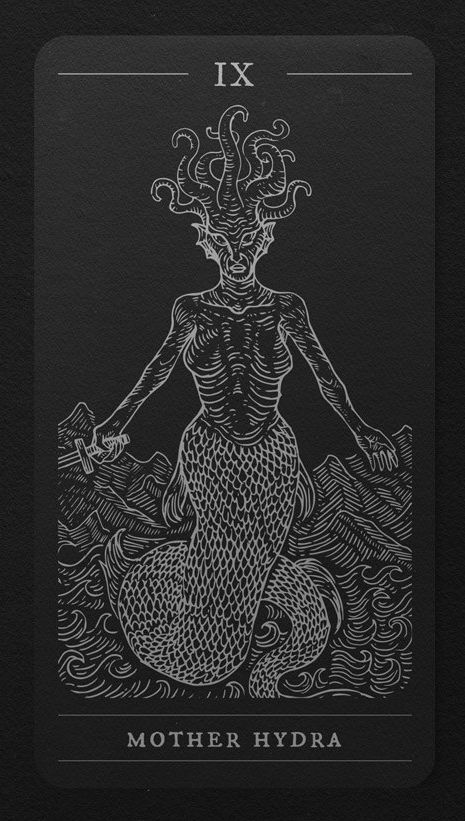 Tarot cards in the style of Howard Lovecraft's mythology - Tarot cards, Howard Phillips Lovecraft, Art, Long-post, Longpost