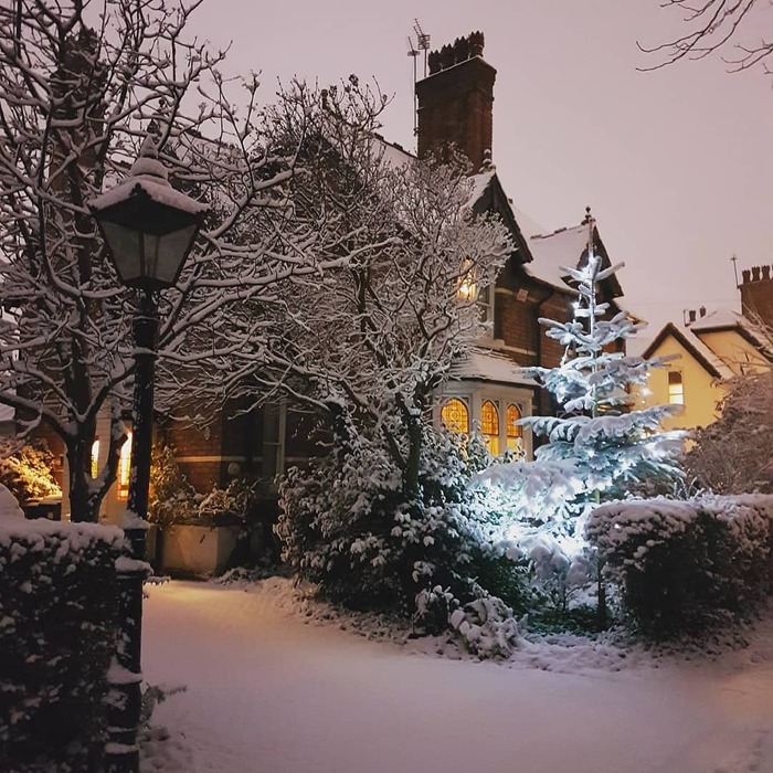 Christmas mood - My, England, Winter, Snow, Great Britain, beauty, Detective, Longpost