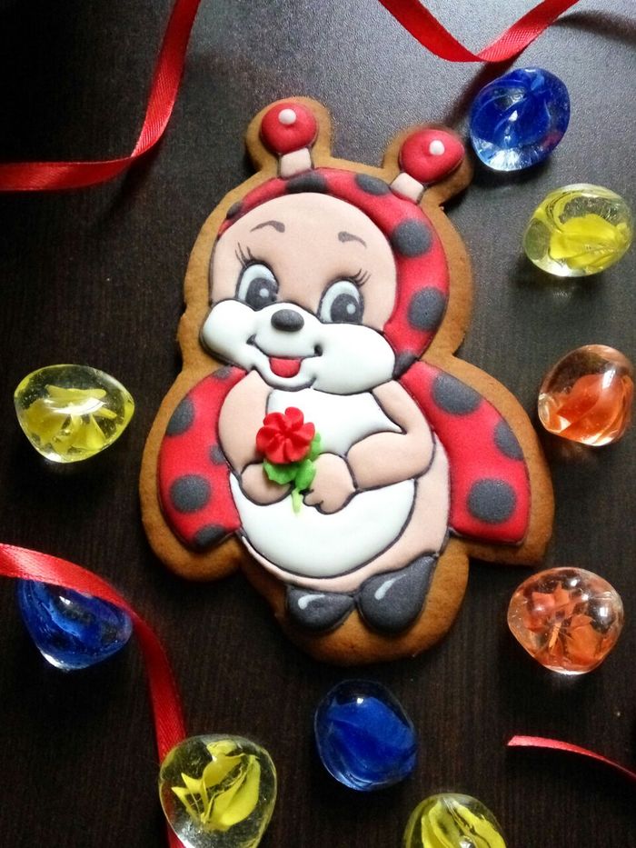 And back in line - My, Gingerbread, ladybug, Hobby, Handmade, Presents, The smurfs, Gingerbread, Longpost