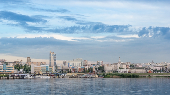 On the river tram - River, Longpost, Chuvashia, Volga river, Cheboksary, Volga, My